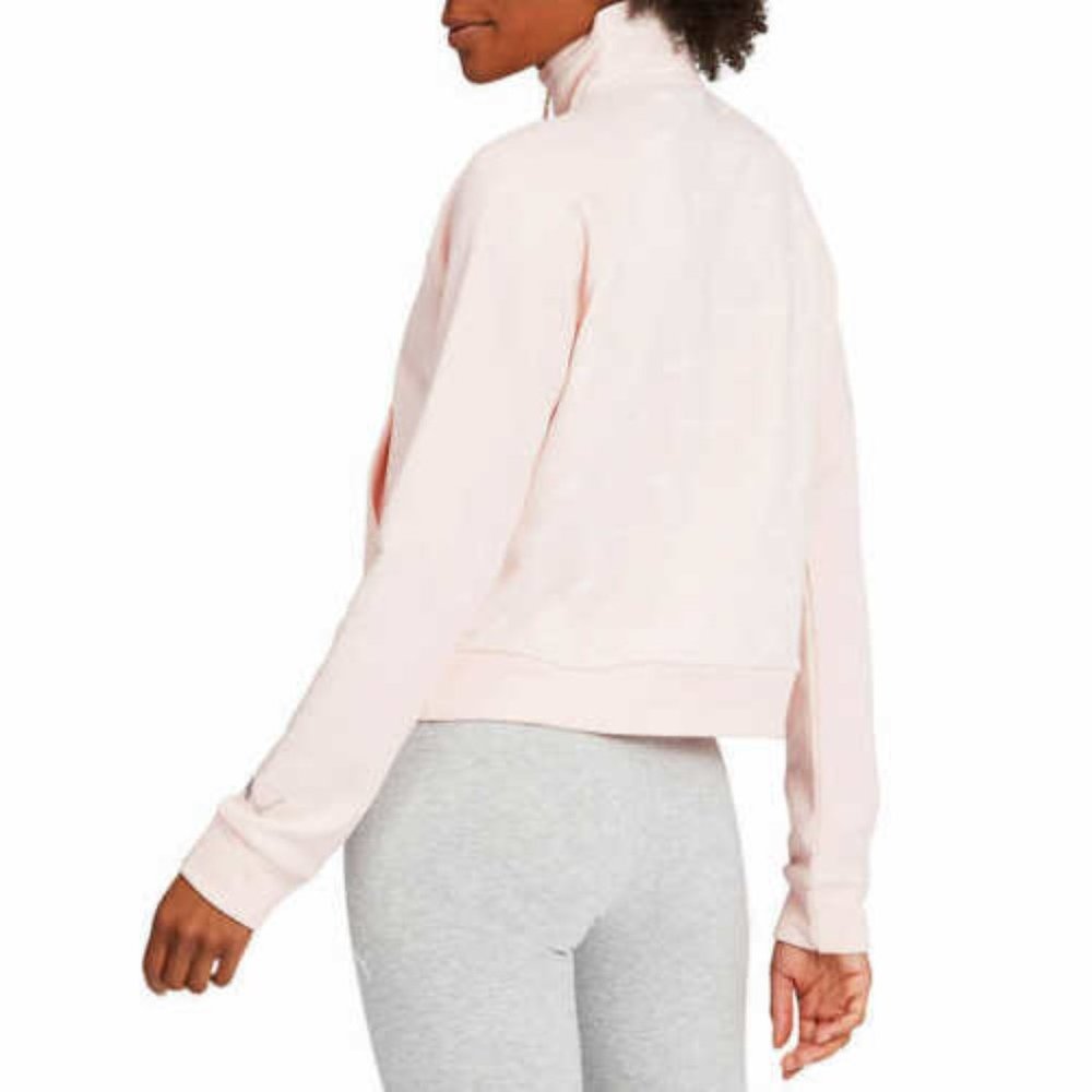 PUMA Women Sweatshirt Half Zip Active Pullover Long Sleeve  Rosewater - Picture 2 of 7